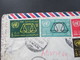 Ägypten / UAR 1964 Air Mail / Luftpost Mit 9 Marken / Schöne Frankatur Und Interessante Stempel!! Zensur - Lettres & Documents