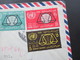 Ägypten / UAR 1964 Air Mail / Luftpost Mit 9 Marken / Schöne Frankatur Und Interessante Stempel!! Zensur - Storia Postale