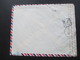 Delcampe - Ägypten / UAR 1964 Air Mail / Luftpost Mit 9 Marken / Schöne Frankatur Und Interessante Stempel!! Zensur - Briefe U. Dokumente