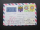 Irak / Iraq 1962 Luftpost / Air Mail Registered Letter / Einschreiben Baghdad No 303 Dreieckstempel Rückseitig - Irak