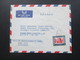 Jordanien 1957 Air Mail / Luftpost Nach Italien An Padre Rettore. GB Gerusalemme Z. Araba Giordania - Jordanië