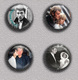 Johnny Hallyday Music Fan ART BADGE BUTTON PIN SET 11 (1inch/25mm Diameter) 35 DIFF - Music