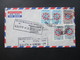 Irak 1960 Luftpost / Air Mail The Eastern Bank Limited Baghdad Iraq Dreieckstempel. 5 Marken - Iraq