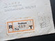 Türkei 1939 Einschreiben R- Trabzon 1 619 No T Roter Stempel Istanbul. R-Zettel Gestempelt. Nach Essen - Covers & Documents