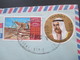 State Of Kuwait 1976 Einschreiben R Zettel Safat 03235 Nach Münster. Safat Registered - Kuwait