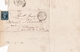 Lettre Sans Correspeondance Torcy Le Grand 1863 Seine-Maritime Dieppe Napoléon III 20 Centimes Bleu Dentelé - 1862 Napoléon III