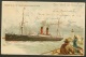 Carte Paquebot Transatlantique Avec Marque PAQUEBOT - Depart New York Pour St Pierre Sur Dives Calvados - Maritime Post