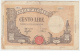 Italy 100 Lire 1943 G-VG Pick 67a  67 A - 100 Lire