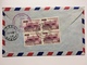 PERU - 1952 Air Mail Cover To England With Purple Washington Air Mail Field Transit Mark - Peru