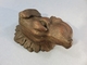 Delcampe - SCULPTURE TETE DE CHIEN EN CHENE + Animal Sculpteur Statue Art Populaire - Hout