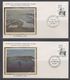 AAT 1981/1982  Kista Dam 4 FDC "Silk" Ca Mawson, Macquarie, Davius, Casey (40795) - FDC