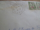 Lettre France Paire 50c Sur 75c Iris Vert N° 480 Cachet Hexagonal Fresnay Sur Sarthe CP N°3 10/04/1941 - 1921-1960: Période Moderne