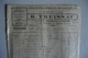 (037) FACTURES DOCUMENTS COMMERCIAUX. 15 CANTAL AURILLAC. B. TREISSAC. Application Générales De L électricité. 1933. - Electricity & Gas