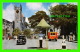 BRIDGETOWN, BARBADOS - TRAFALGAR SQUARE - ANIMATED WITH OLD CARS - - Barbades