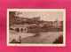 24 Dordogne, Terrasson, Panorama Sur L'Eglise Et L'Hôtel De Ville Au Pont Vieux, Rare Animée, Pêcheurs, 1947 - Autres & Non Classés