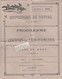 49 - LION D'ANGERS  - Programme Des Courses Du 28/08/1922  ( 4 Pages 22,5 Cm X 27,5 Cm ) - Programs