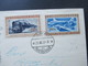 CSSR 1953 FDC Transportwesen. Eisenbagn / Flugzeug. Einschreiben In Die Schweiz MitZusatzfrankatur Rückseitig! - Cartas & Documentos