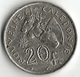 1 Pièce De Monnaie 20  Francs 1967 - Nouvelle-Calédonie