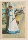 8AK3139 ILLUSTRATEUR JENNY NYSTROM JEUNE FEMME BATEAU MARIN  2 SCANS - Other & Unclassified