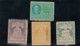 Sc#RV1 #RV18 #RV30 #RV43 1942-1946 Issue Motor Vehicle Use Revenue Lot Of 4 Unused Stamps - Revenues