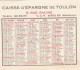 CALENDRIER  CAISSE D EPARGNE DE TOULON 1964 - Autres & Non Classés