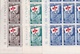 1951 Italia Italy Repubblica GIOCHI GINNICI DI FIRENZE 50 Serie Di 3 Valori In Foglio MNH** Sheet - Hojas Completas