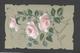 Themes Div-ref Y177- Carte Matiere Celluloide -celluloid - Aquarelle - Dessin - Peinture  -fleurs - Roses - Bonne Fete - - Autres & Non Classés