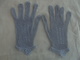 Ancien - Paire De Gants Filet Gris Pour Femme Années 50 - 1940-1970