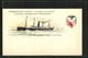 Lithographie American Line U.S. Mail Steamer SS Haverford, Passagierschiff - Paquebots