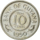 Monnaie, Guyana, 10 Cents, 1990, TTB, Copper-nickel, KM:33 - Guyana