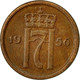 Monnaie, Norvège, Haakon VII, Ore, 1956, TTB, Bronze, KM:398 - Norvège