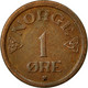 Monnaie, Norvège, Haakon VII, Ore, 1956, TTB, Bronze, KM:398 - Norvège