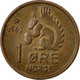 Monnaie, Norvège, Olav V, Ore, 1960, TTB, Bronze, KM:403 - Norvège