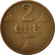 Monnaie, Norvège, Haakon VII, 2 Öre, 1939, TTB, Bronze, KM:371 - Norvège