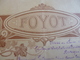 Rare Menu Restaurant Foyot 1923.gelinottes-canetons-poussins-becasses Etc-grande Carte Mets De Choix-arts Decos - Menus