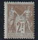 France N ° 105 Sans Charniére ** Décentré - 1898-1900 Sage (Type III)