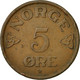 Monnaie, Norvège, Haakon VII, 5 Öre, 1957, TTB, Bronze, KM:400 - Norvège