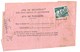 PARIS Avis Réception Formule Télégramme 514 Ob 22 9 1945 2 F Gandon Vert Yv 713 Ob AR - Cartas & Documentos