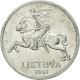 Monnaie, Lithuania, Centas, 1991, TTB, Aluminium, KM:85 - Lithuania