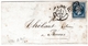 Lettre 1859 Paris Pour Rennes Ille Et Vilaine Napoléon III 20 Centimes - 1853-1860 Napoleon III