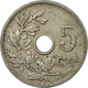 Monnaie, Belgique, 5 Centimes, 1905, Warsaw, TB+, Copper-nickel, KM:55 - 5 Cent