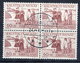 GREENLAND 1971  250th Anniversary Of Arrival Of European Settlers In Used Blocks Of 4.  Michel 77-78 - Gebruikt