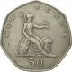 Monnaie, Grande-Bretagne, Elizabeth II, 50 New Pence, 1969, TTB, Copper-nickel - 50 Pence