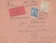 LETTRE. ROUMANIE. N° 298 ET 300. 18 MAI 1927. CAD BUCUREST PAR AVION (RARE). VIGNETTE POSTE AERIENNE POUR PARIS - Lettres & Documents