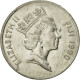 Monnaie, Fiji, Elizabeth II, 20 Cents, 1990, TTB, Nickel Plated Steel, KM:53a - Fidji