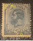ErrorS STAMPS 1898  , ROMANIA , KING CAROL I, 1898 25 Bani BLUE, Point At 25 Bani MisplaceD  Image - Ungebraucht
