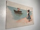 Elly Frank Artist Unsigned Graphic Art Young Couple Boy Girl In Costume Boat WSSB 9129 Post Card Postkarte POSTCARD - Frank, Elly