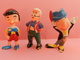 3 Figurines PINOCCHIO  ANCIENNE WALT DISNEY - Disney