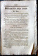 ILE BOURBON LA REUNION   ORDONNANCE CONCERNANT LE GOUVERNEMENT DE L'ILE 1825 - Decrees & Laws