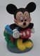 Tirelire Mickey En Plastique Dur - Sans Marque - Sans Date - Hauteur 21 Cm - Disney